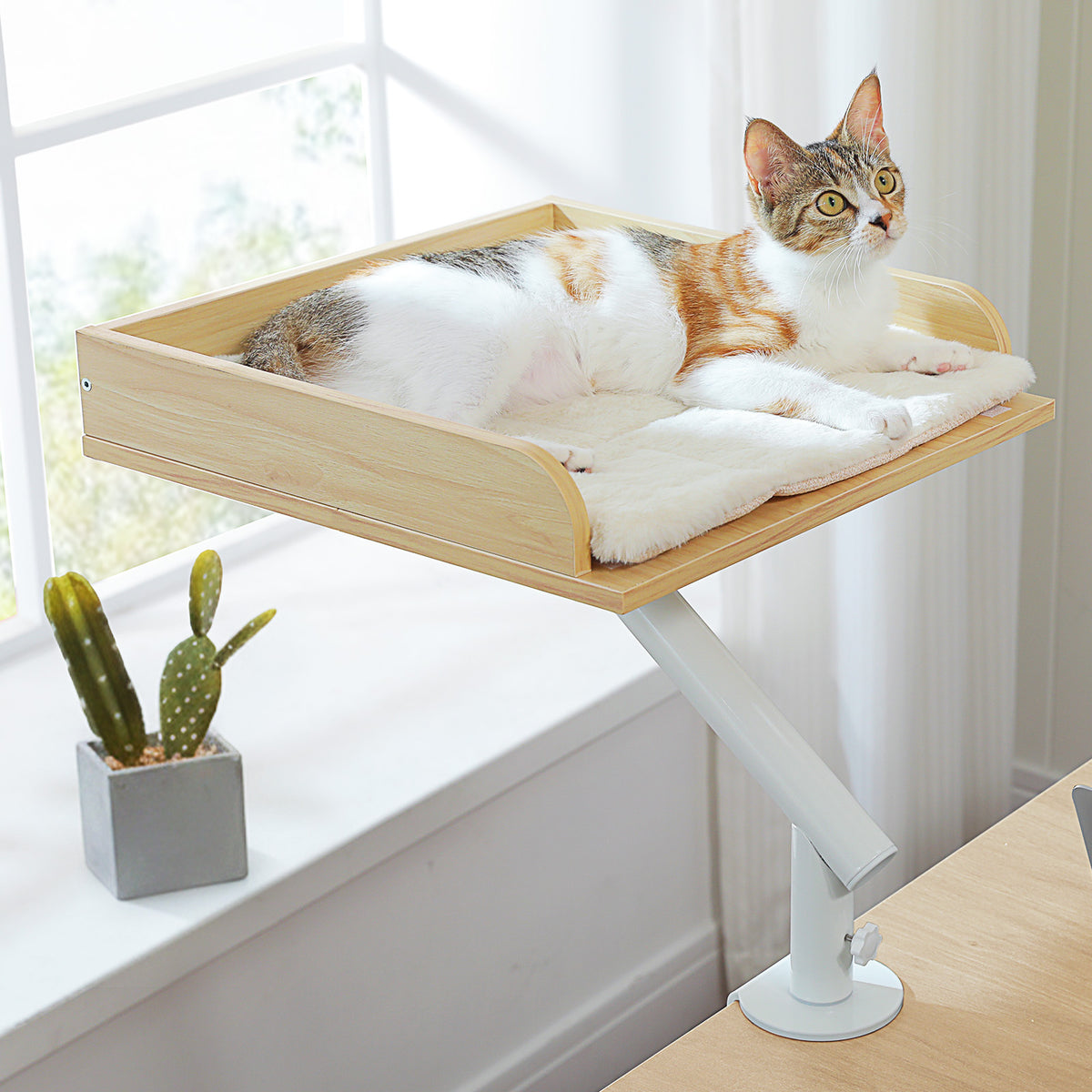 Tisch-Katzenliege Grau, 39 × 39 cm