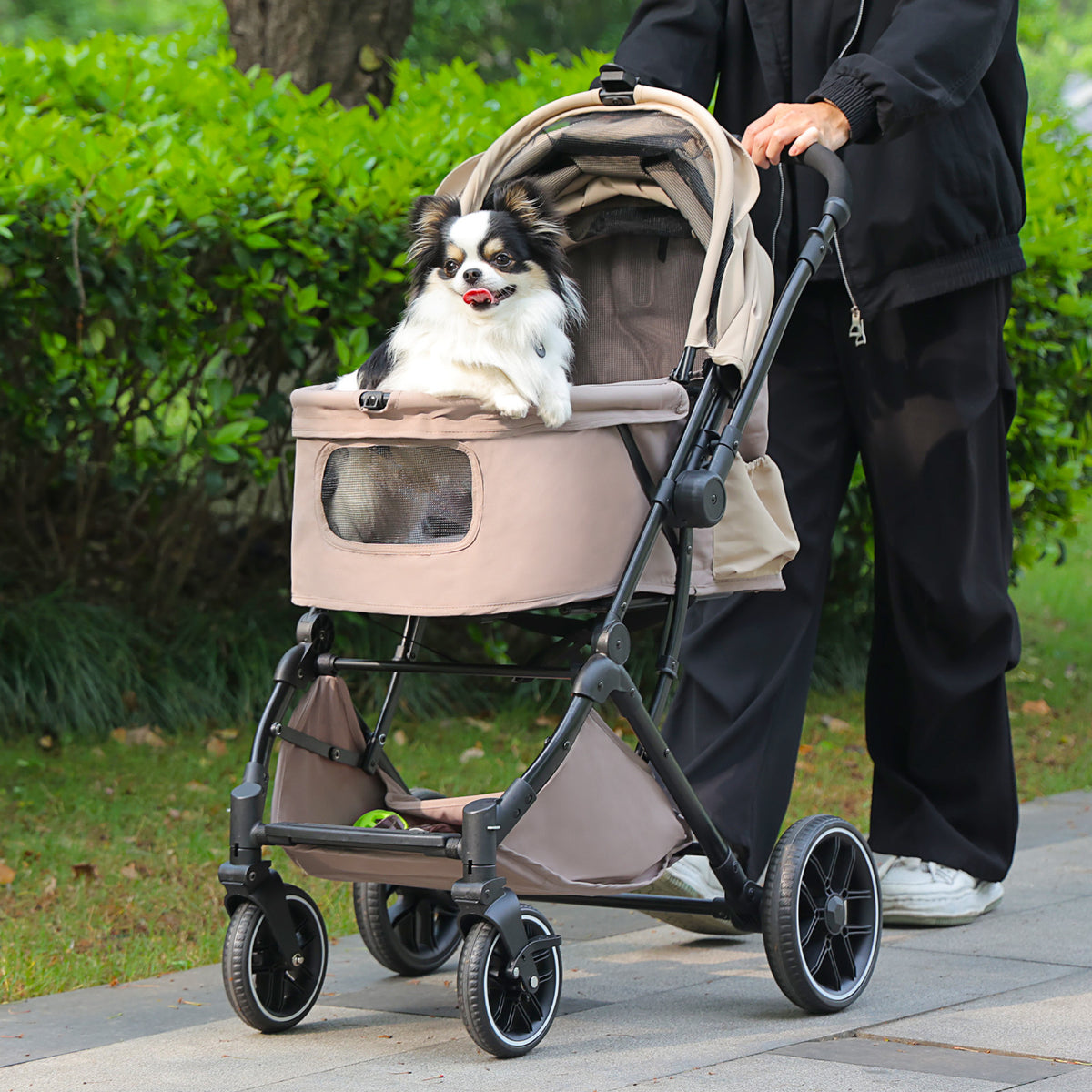 Hundebuggy bis ca. 30 kg, Beige